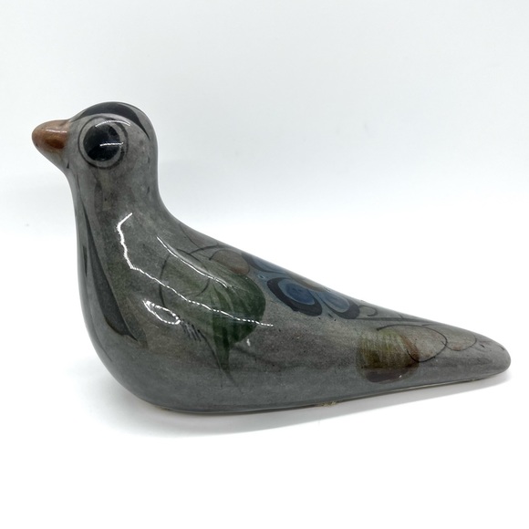 Vintage Mexican Folk Art Pottery Tonala Bird - Picture 9 of 13